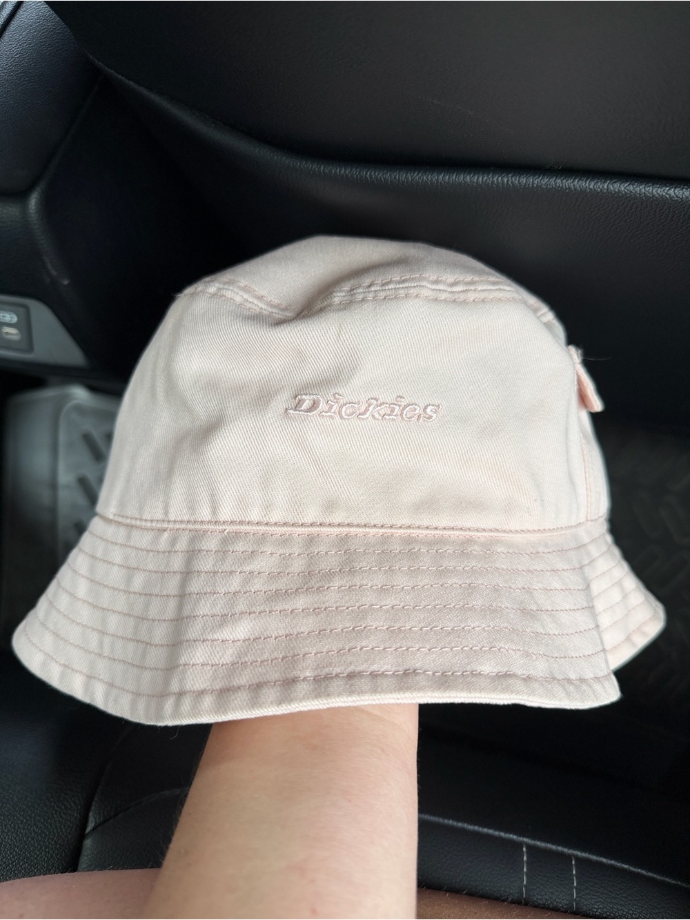 Dickies Light Pink Cotton Bucket Hat